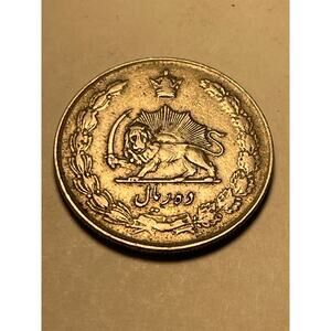 Coin 1944 MIDDLE EAST 10 DINARS SH1323 Silver